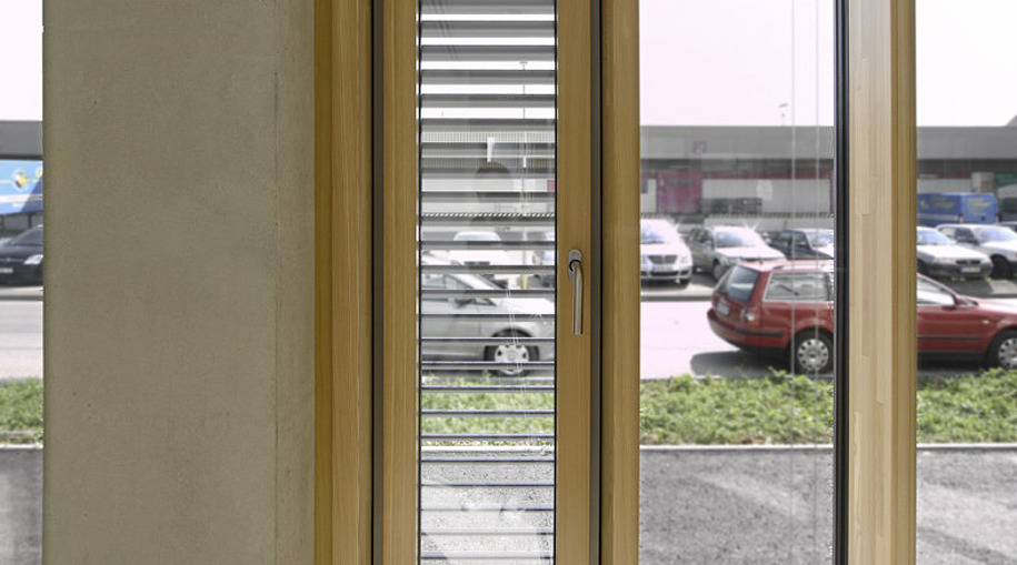 Teilansicht innen Lüftungsflügel - EnBW Biberach